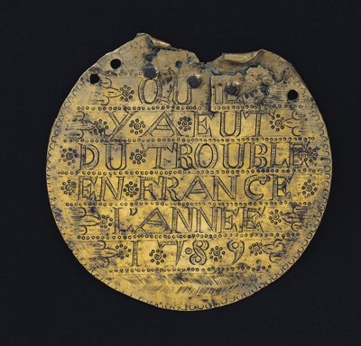 Plaque with the Phrase 